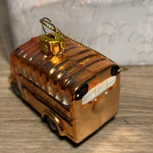 NWOT Four glass Christmas ornaments school theme - Picture 9 of 15